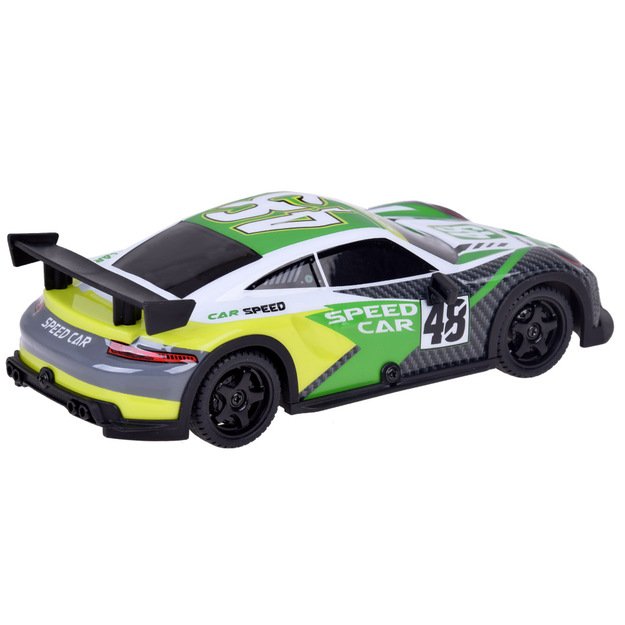 Nuotoliniu būdu valdomas sportinis „Drift Super Race“ automobilis, žalias