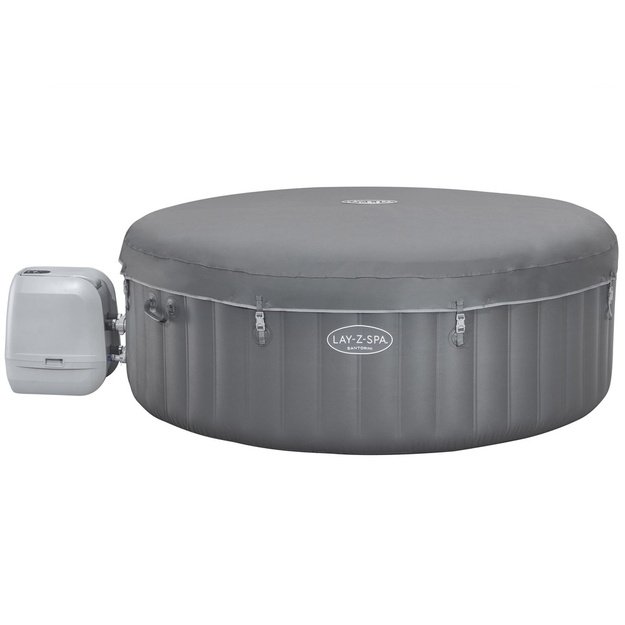Pripučiama sūkurinė vonia „Lay-Z-Spa SANTORINI PRO 7“ su LED ir hidromasažu, Bestway 6001T