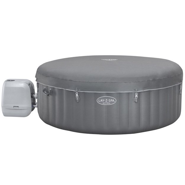 Pripučiama sūkurinė vonia „Lay-Z-Spa SANTORINI PRO 7“ su LED ir hidromasažu, Bestway 6001T