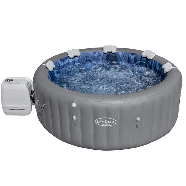Pripučiama sūkurinė vonia „Lay-Z-Spa SANTORINI PRO 7“ su LED ir hidromasažu, Bestway 6001T
