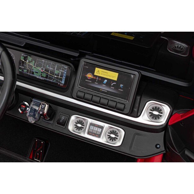 Dvivietis elektrinis visureigis vaikams Mercedes Benz G63 AMG XXL, raudonas