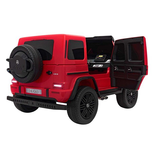 Dvivietis elektrinis visureigis vaikams Mercedes Benz G63 AMG XXL, raudonas