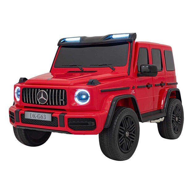 Dvivietis elektrinis visureigis vaikams Mercedes Benz G63 AMG XXL, raudonas
