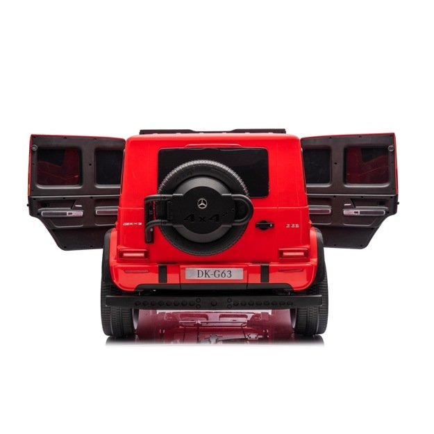 Dvivietis elektrinis visureigis vaikams Mercedes Benz G63 AMG XXL, raudonas