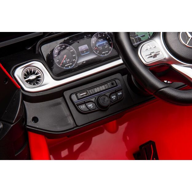 Dvivietis elektrinis visureigis vaikams Mercedes Benz G63 AMG XXL, raudonas