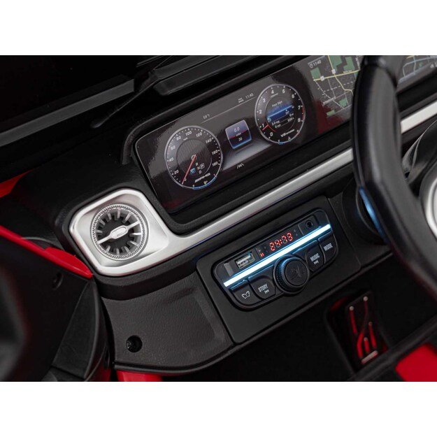 Dvivietis elektrinis visureigis vaikams Mercedes Benz G63 AMG XXL, raudonas