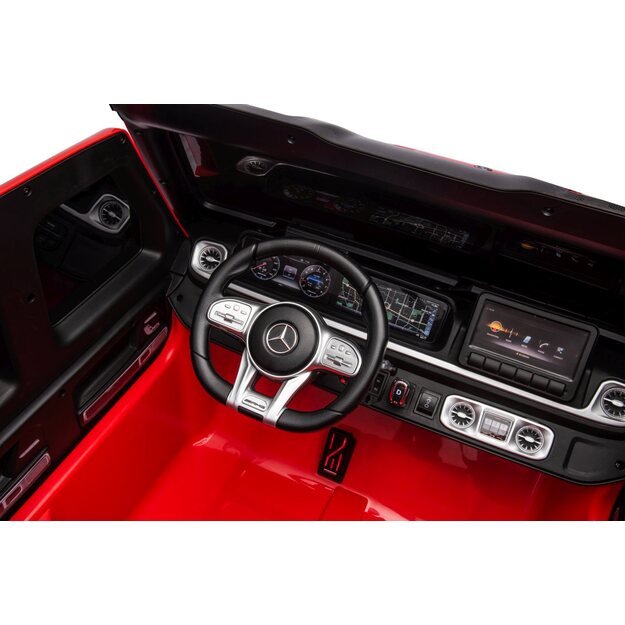 Dvivietis elektrinis visureigis vaikams Mercedes Benz G63 AMG XXL, raudonas