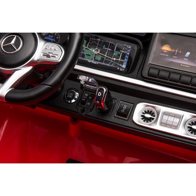 Dvivietis elektrinis visureigis vaikams Mercedes Benz G63 AMG XXL, raudonas