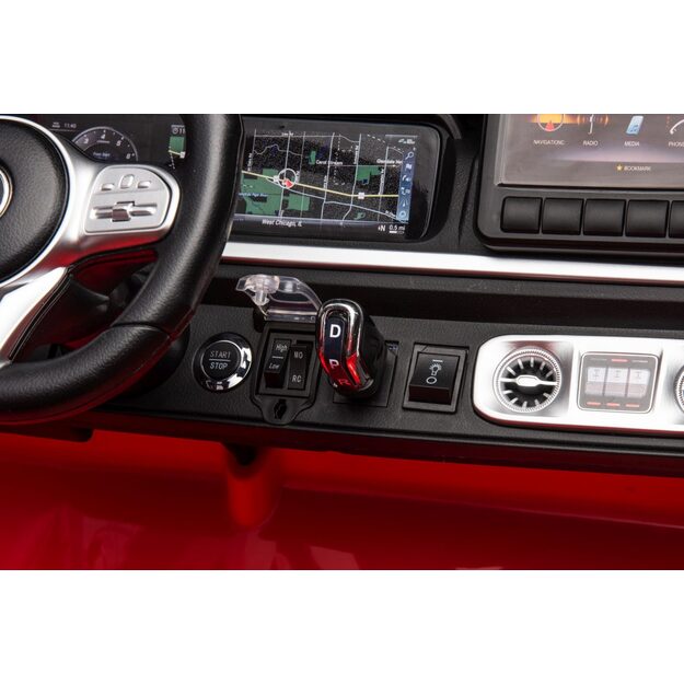 Dvivietis elektrinis visureigis vaikams Mercedes Benz G63 AMG XXL, raudonas