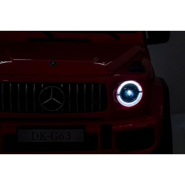 Dvivietis elektrinis visureigis vaikams Mercedes Benz G63 AMG XXL, raudonas