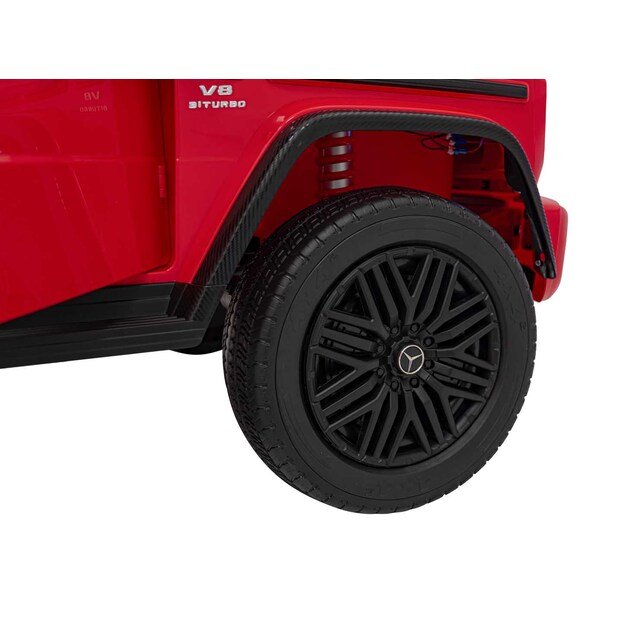 Dvivietis elektrinis visureigis vaikams Mercedes Benz G63 AMG XXL, raudonas
