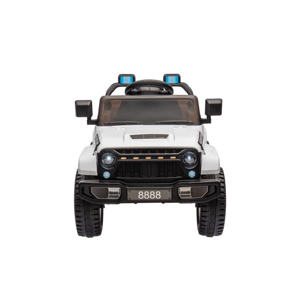 Vienvietis elektrinis visureigis vaikams Off Road MOUNTAIN, baltas
