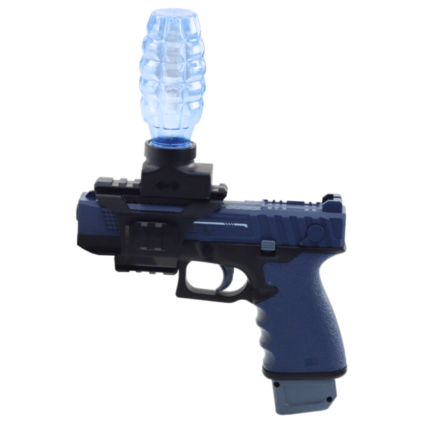 Automatinis pistoletas„Glock“ vaikams su vandens kamuoliukais, mėlynas