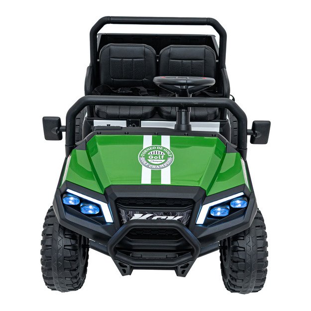 Dvivietis elektrinis visureigis vaikams Champion Pick-Up, žalias