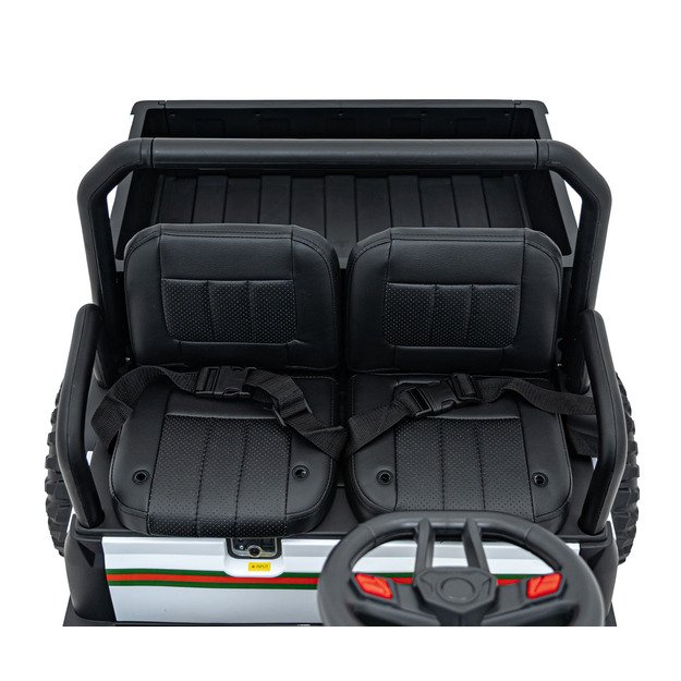 Dvivietis elektrinis visureigis vaikams Champion Pick-Up, žalias