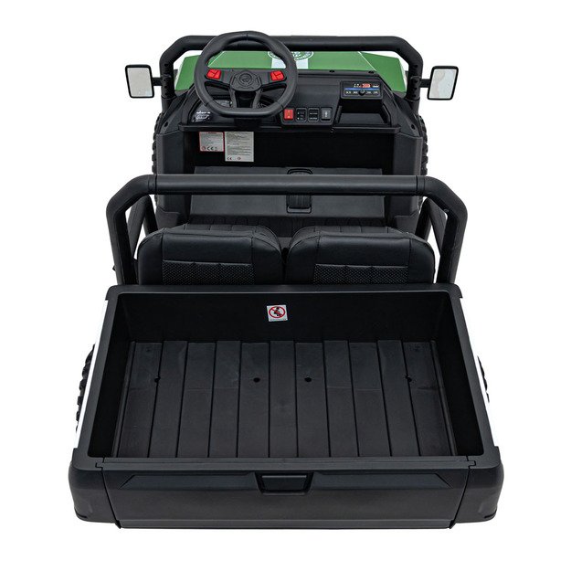Dvivietis elektrinis visureigis vaikams Champion Pick-Up, žalias