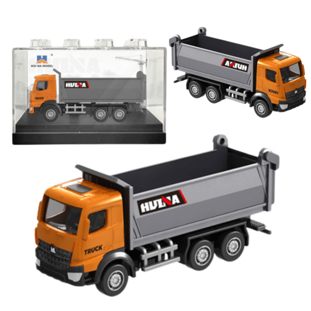 Metalinis savivarčio sunkvežimis vaikams 1:80, oranžinis