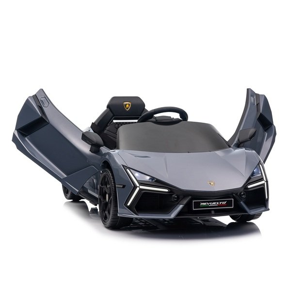 Vienvietis elektromobilis vaikams Lamborghini Revuelto, pilkas