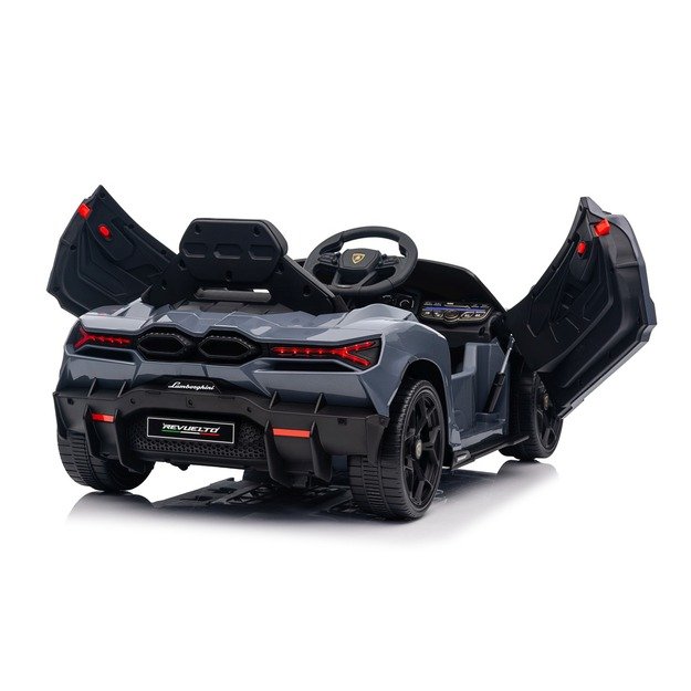 Vienvietis elektromobilis vaikams Lamborghini Revuelto, pilkas