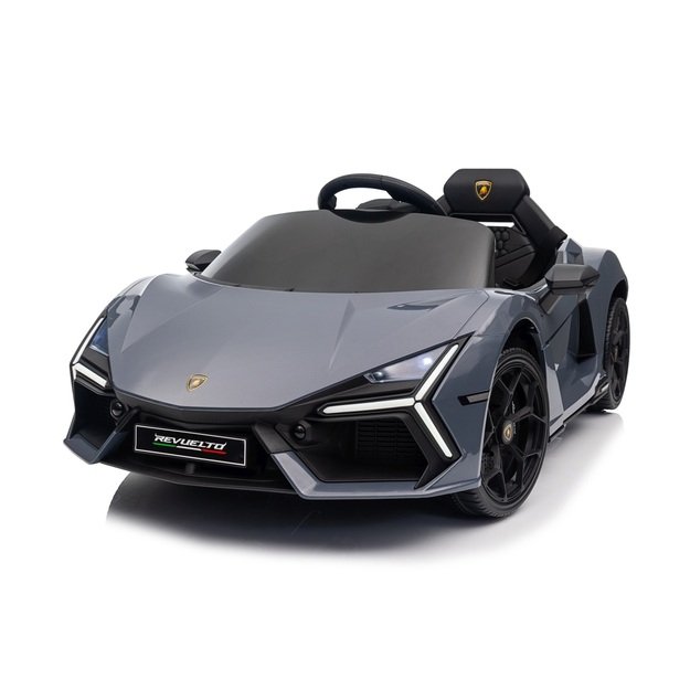 Vienvietis elektromobilis vaikams Lamborghini Revuelto, pilkas