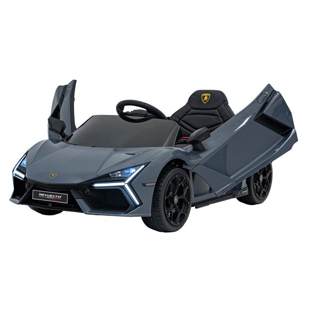 Vienvietis elektromobilis vaikams Lamborghini Revuelto, pilkas