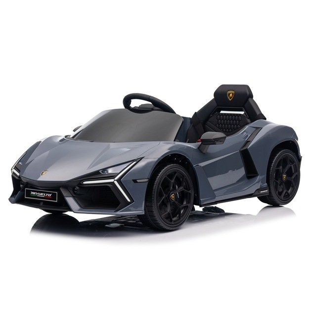 Vienvietis elektromobilis vaikams Lamborghini Revuelto, pilkas