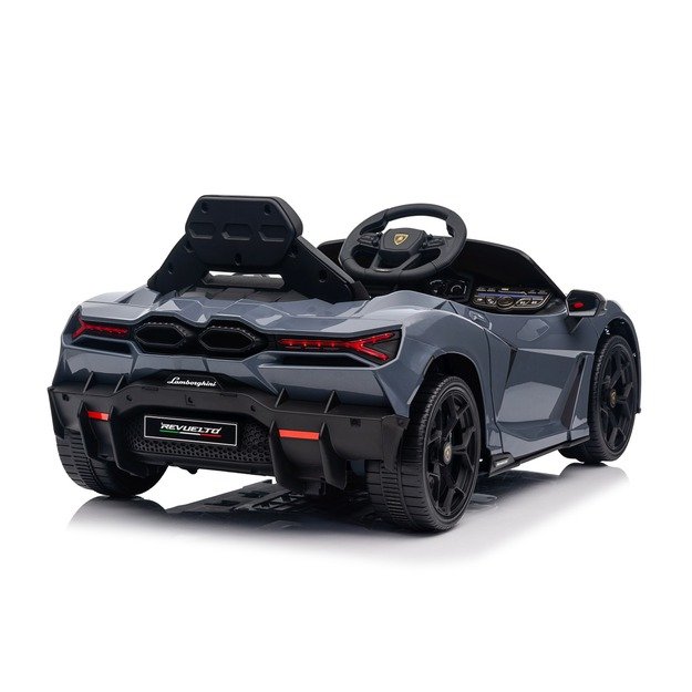 Vienvietis elektromobilis vaikams Lamborghini Revuelto, pilkas