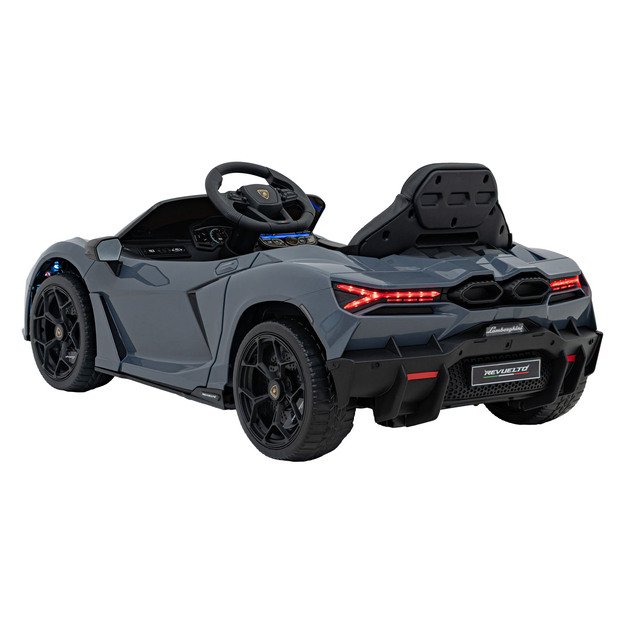 Vienvietis elektromobilis vaikams Lamborghini Revuelto, pilkas
