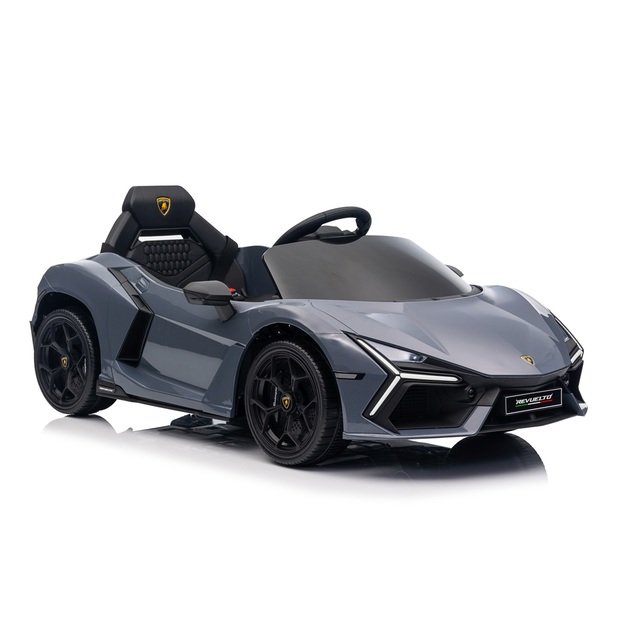 Vienvietis elektromobilis vaikams Lamborghini Revuelto, pilkas