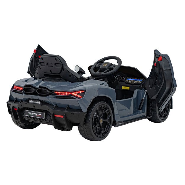 Vienvietis elektromobilis vaikams Lamborghini Revuelto, pilkas