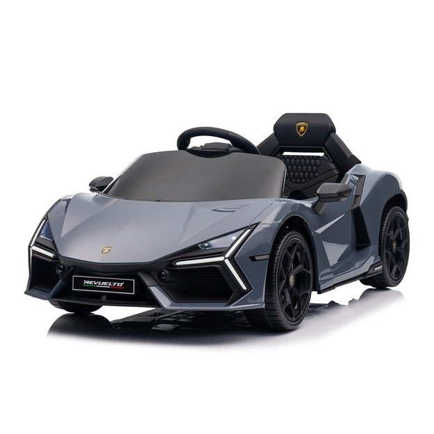 Vienvietis elektromobilis vaikams Lamborghini Revuelto, pilkas