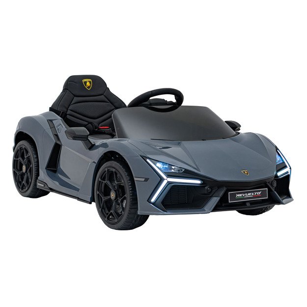 Vienvietis elektromobilis vaikams Lamborghini Revuelto, pilkas
