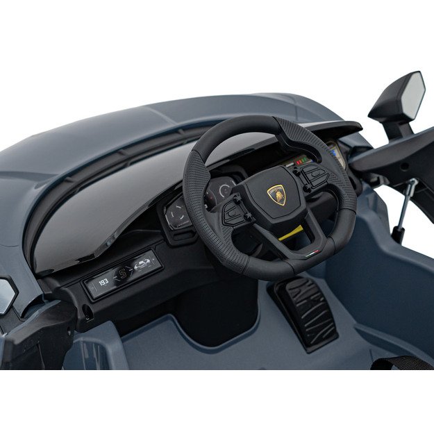 Vienvietis elektromobilis vaikams Lamborghini Revuelto, pilkas