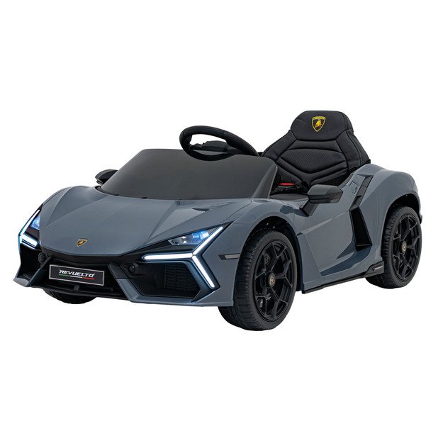 Vienvietis elektromobilis vaikams Lamborghini Revuelto, pilkas