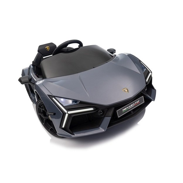 Vienvietis elektromobilis vaikams Lamborghini Revuelto, pilkas