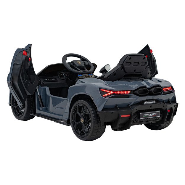 Vienvietis elektromobilis vaikams Lamborghini Revuelto, pilkas