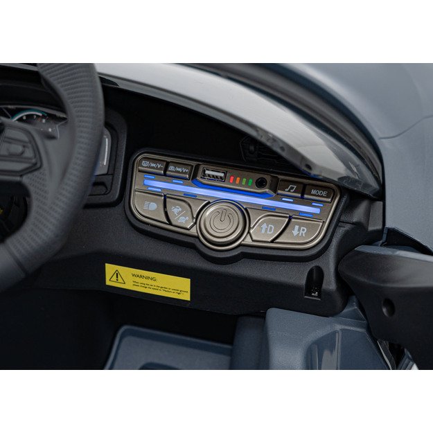 Vienvietis elektromobilis vaikams Lamborghini Revuelto, pilkas