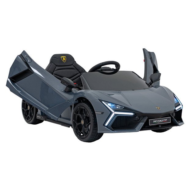 Vienvietis elektromobilis vaikams Lamborghini Revuelto, pilkas