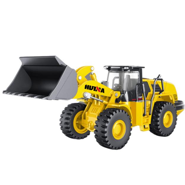 Metalinis krautuvas-ekskavatorius vaikams „Huina Yellow“ 1:50