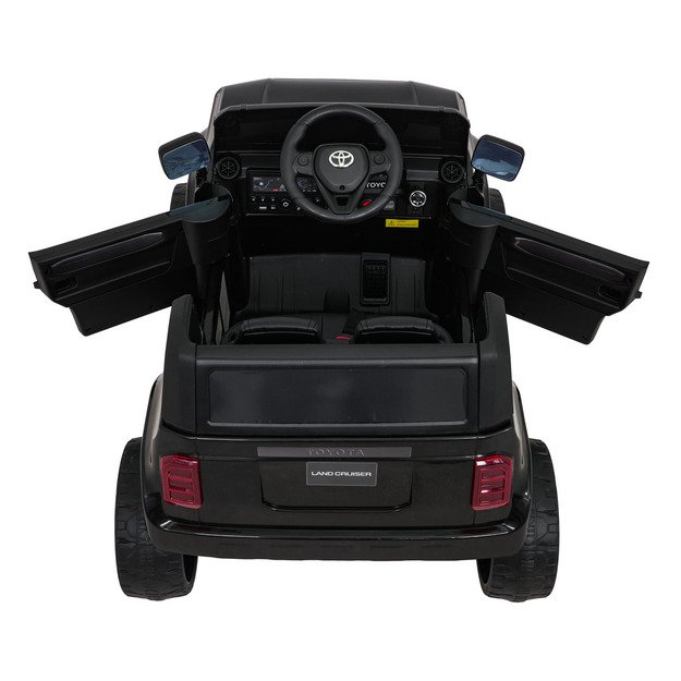 Vienvietis elektrinis džipas vaikams Toyota Land Cruiser PRADO, juodas