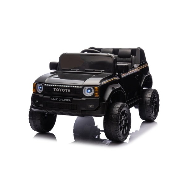 Vienvietis elektrinis džipas vaikams Toyota Land Cruiser PRADO, juodas
