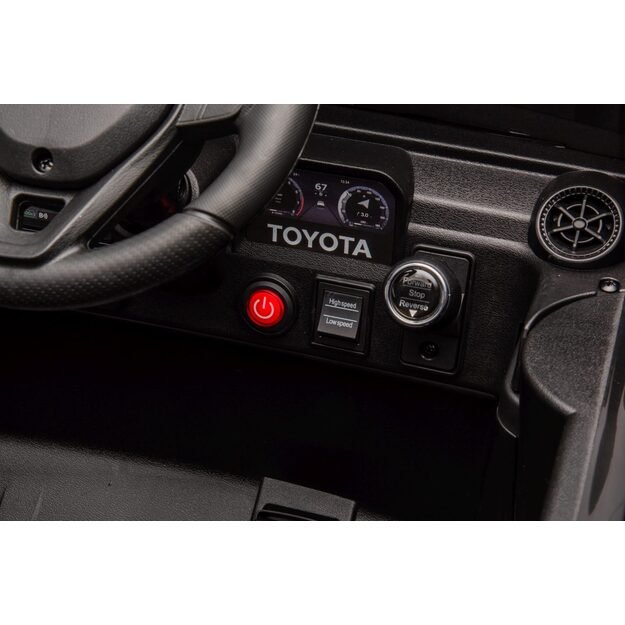 Vienvietis elektrinis džipas vaikams Toyota Land Cruiser PRADO, juodas