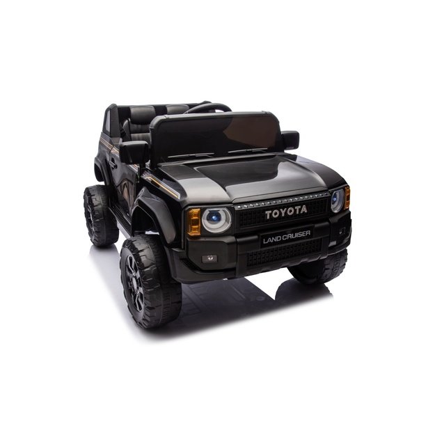 Vienvietis elektrinis džipas vaikams Toyota Land Cruiser PRADO, juodas