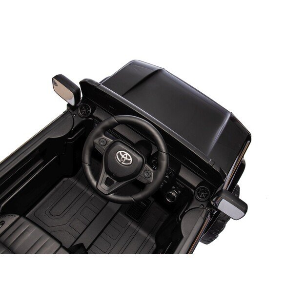 Vienvietis elektrinis džipas vaikams Toyota Land Cruiser PRADO, juodas
