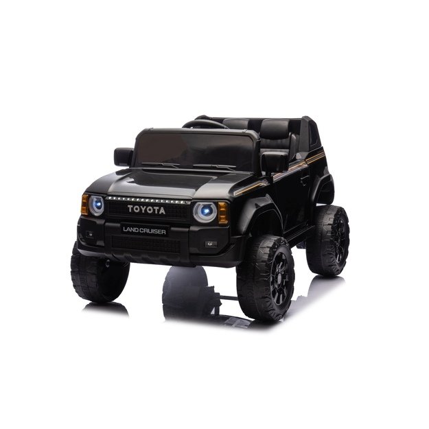 Vienvietis elektrinis džipas vaikams Toyota Land Cruiser PRADO, juodas