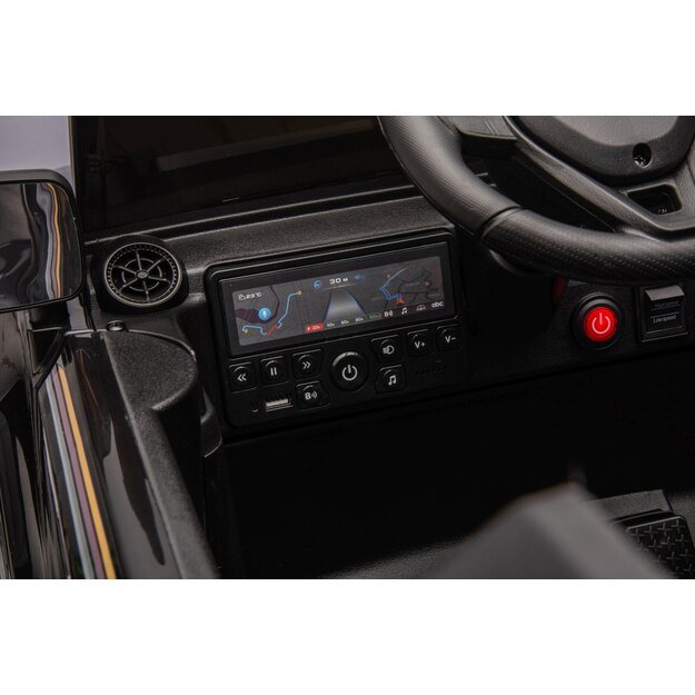 Vienvietis elektrinis džipas vaikams Toyota Land Cruiser PRADO, juodas