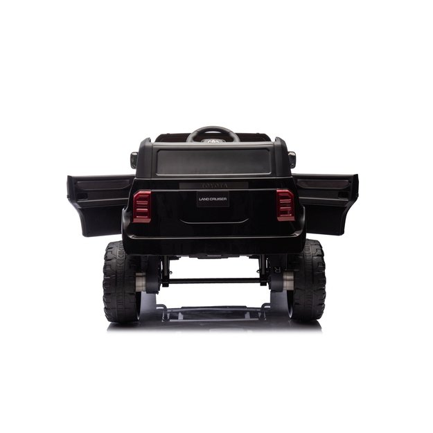 Vienvietis elektrinis džipas vaikams Toyota Land Cruiser PRADO, juodas