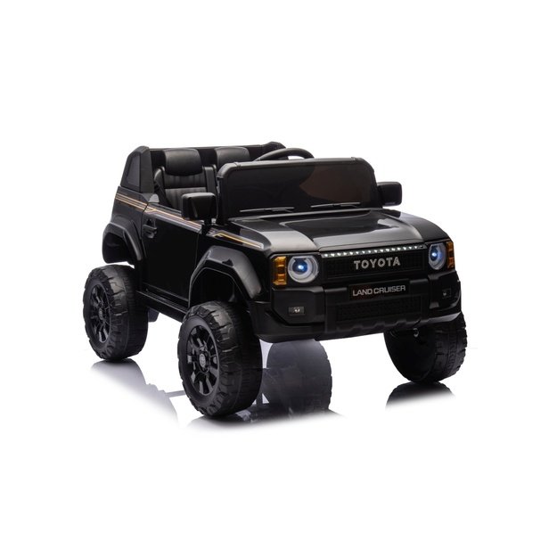 Vienvietis elektrinis džipas vaikams Toyota Land Cruiser PRADO, juodas