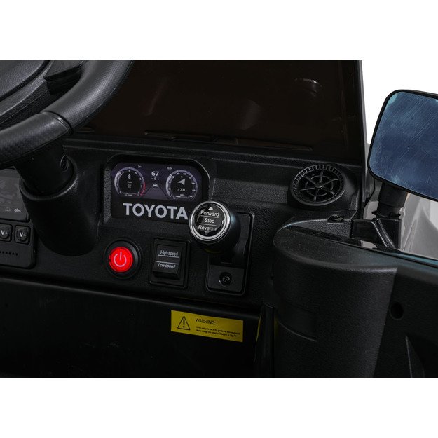Vienvietis elektrinis džipas vaikams Toyota Land Cruiser PRADO, juodas