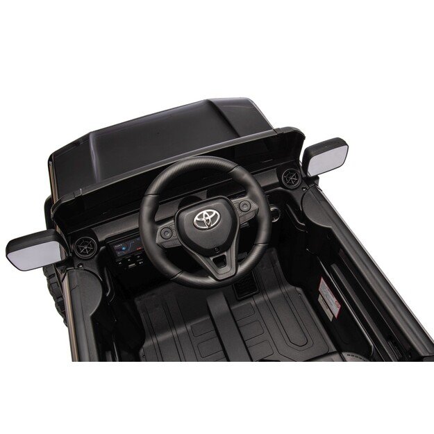 Vienvietis elektrinis džipas vaikams Toyota Land Cruiser PRADO, juodas